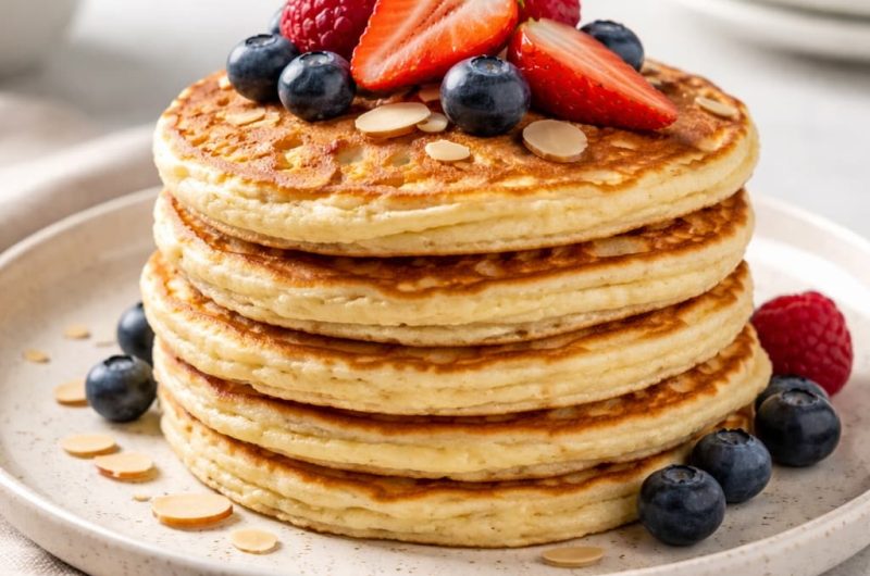Cottage Cheese Almond Pancakes
