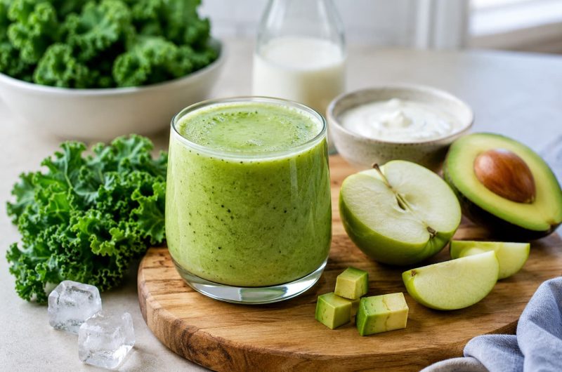 Creamy Green Smoothie for Stable Blood Sugar