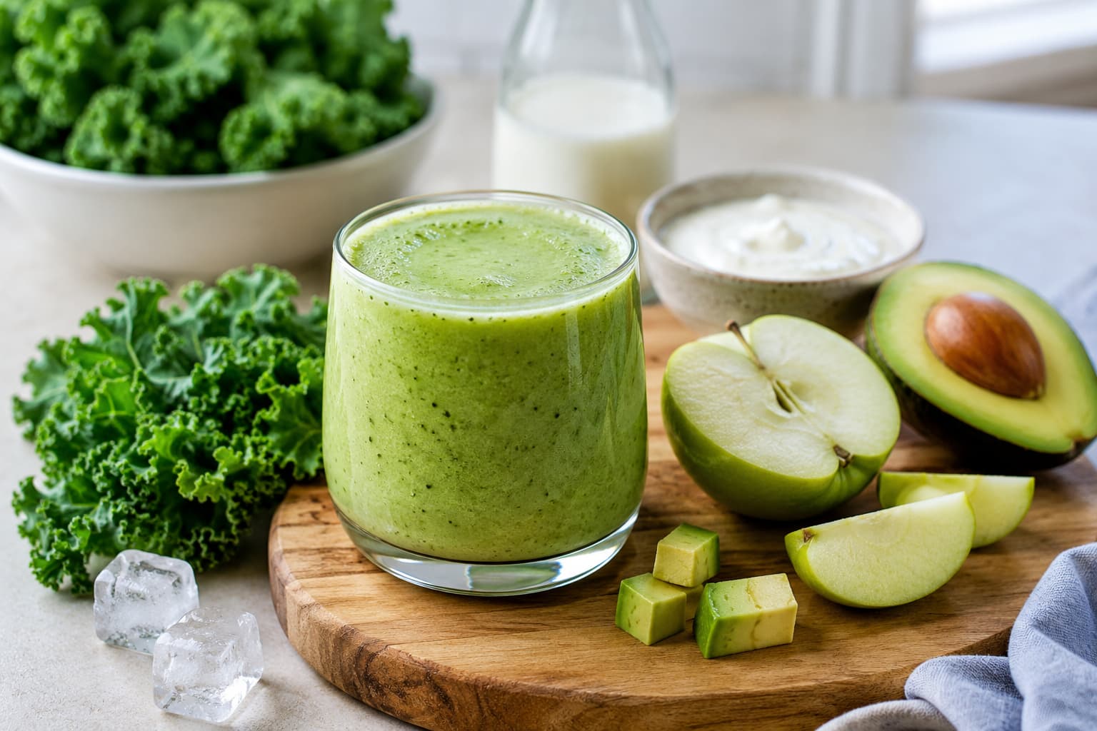 Creamy Green Smoothie for Stable Blood Sugar