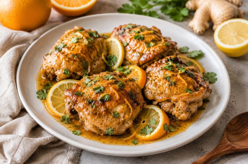 Ginger Citrus Chicken Thighs