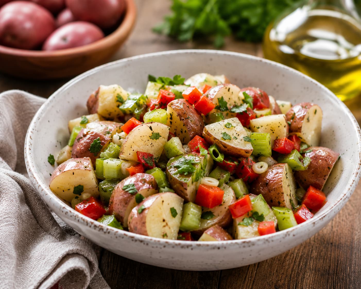 Italian Potato Salad (Diabetes-Friendly & Easy Side Dish)