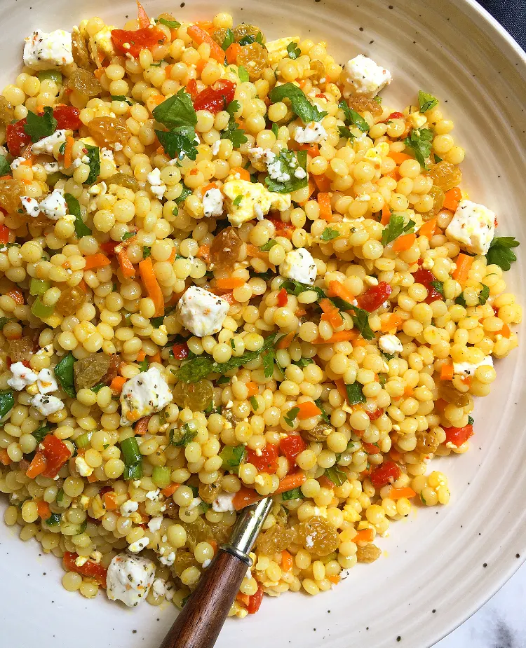 Couscous Salad (Healthy, Diabetes-Friendly & Easy Side Dish)