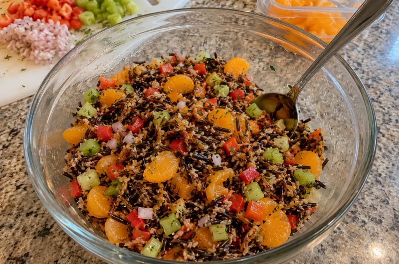 Wild Rice Salad with Mandarin Oranges