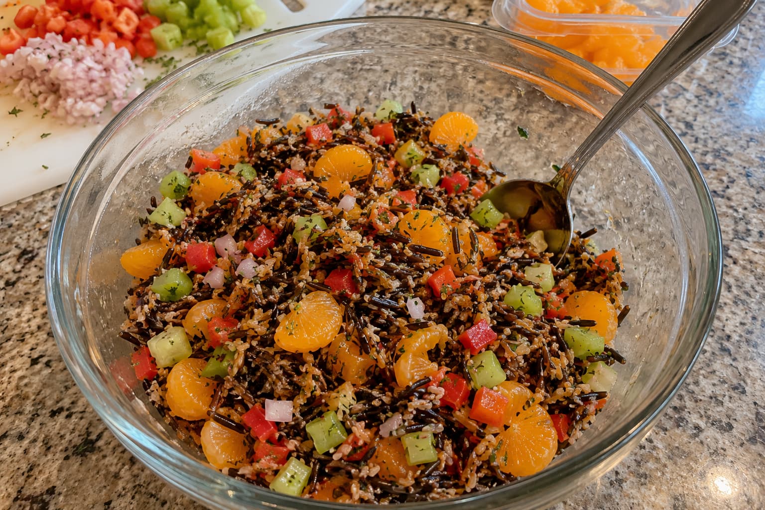 Wild Rice Salad with Mandarin Oranges